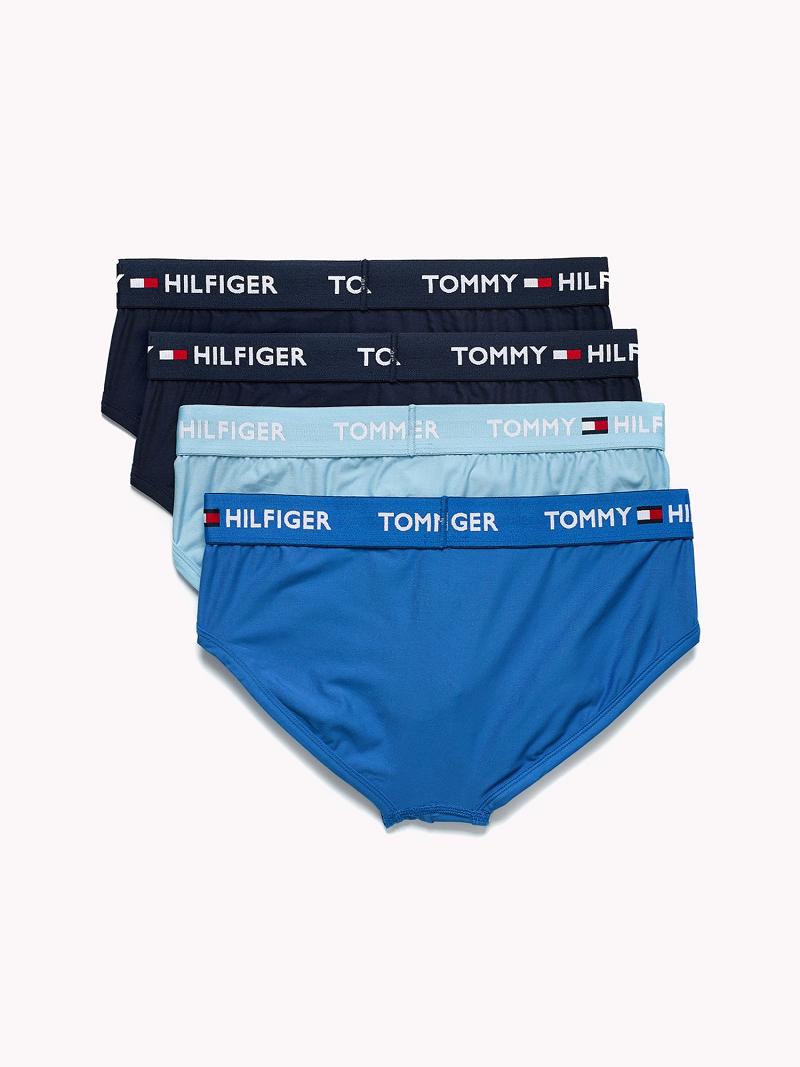 Férfi Tommy Hilfiger Everyday microfiber brief 4pk Briefs Sötétkék | HU 1333UZG